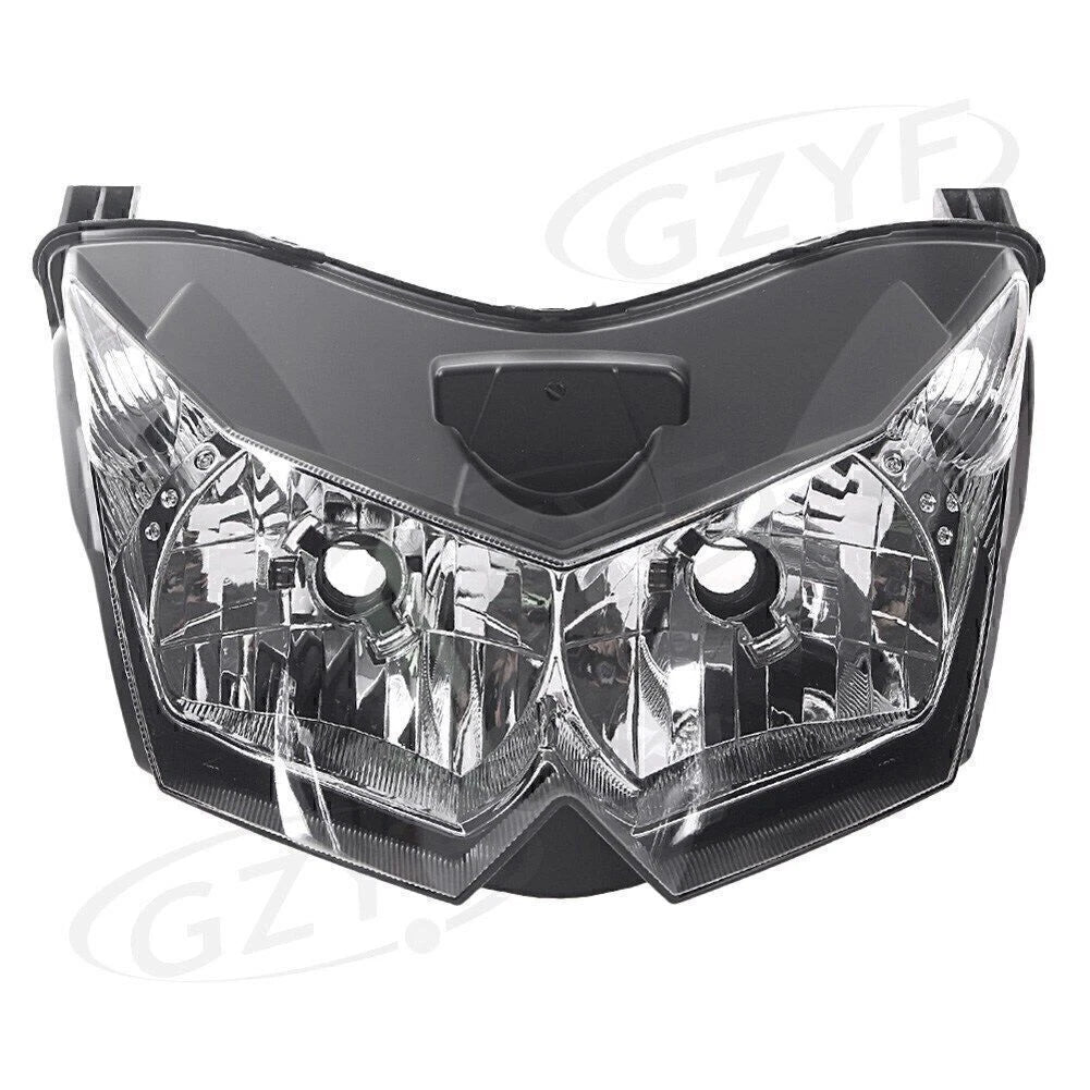 Front Headlight Assembly for Kawasaki Z1000 (2007–2009) Black Housing