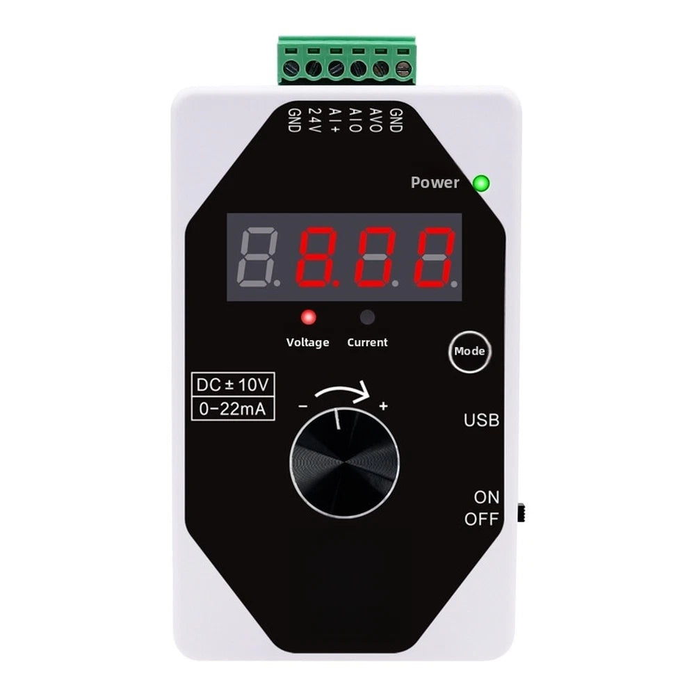 Signal Generator with Dual Display for Voltage and Current Output Readings