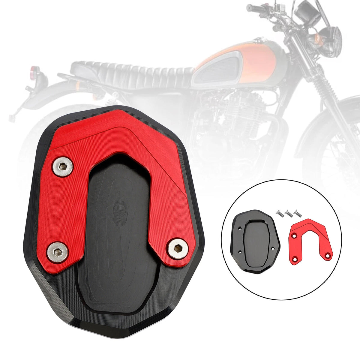 Kickstand Enlarged Plate Pad for Ducati Scrambler 800 (2015–2019) A3