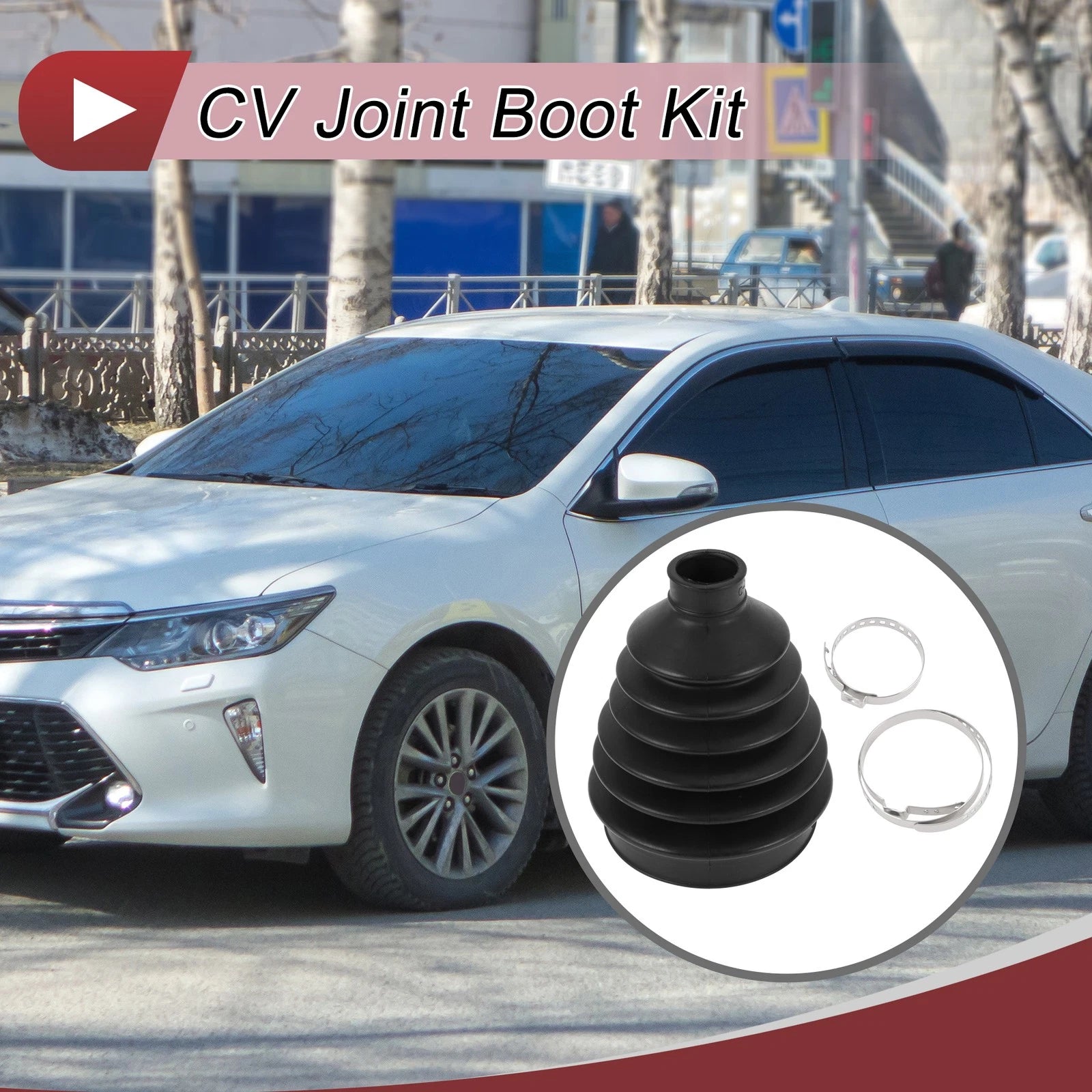 Outer CV Joint Boot Kit with Clamps for Toyota RAV4 (2005–2020)
