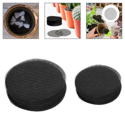 200 Count Mesh Pads for Flower Pots (3 Inch, 4 Inch)