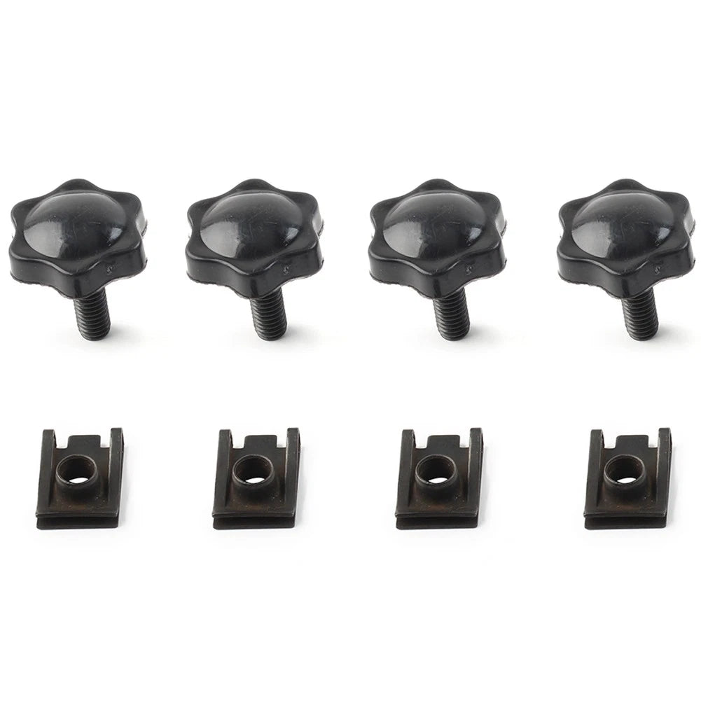 4x Saddlebag Lock Mounting Theft Deterrent Bolt Screw For Harley FLHT FLHTCU BLK