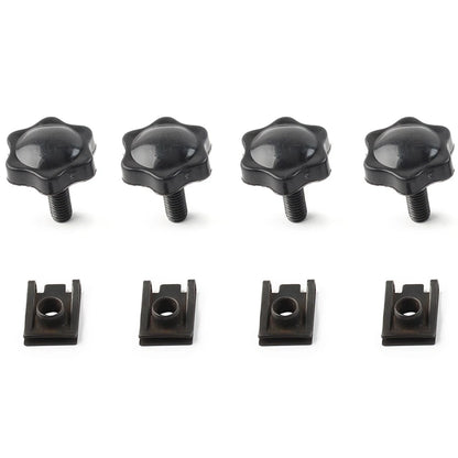 4x Saddlebag Lock Mounting Theft Deterrent Bolt Screw For Harley FLHT FLHTCU BLK