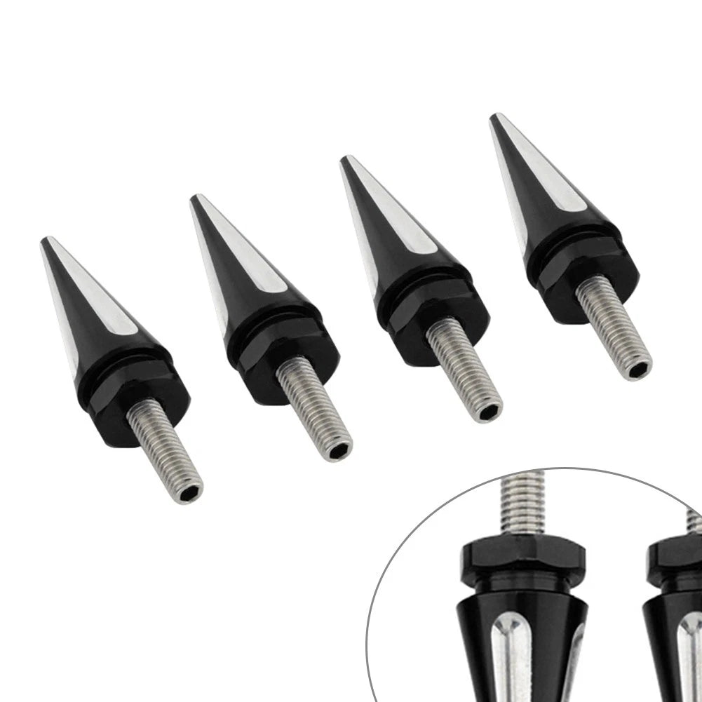 4PCS Windscreen Screw Bolts Black Spike For Harley Touring Road Glide 1998-2025
