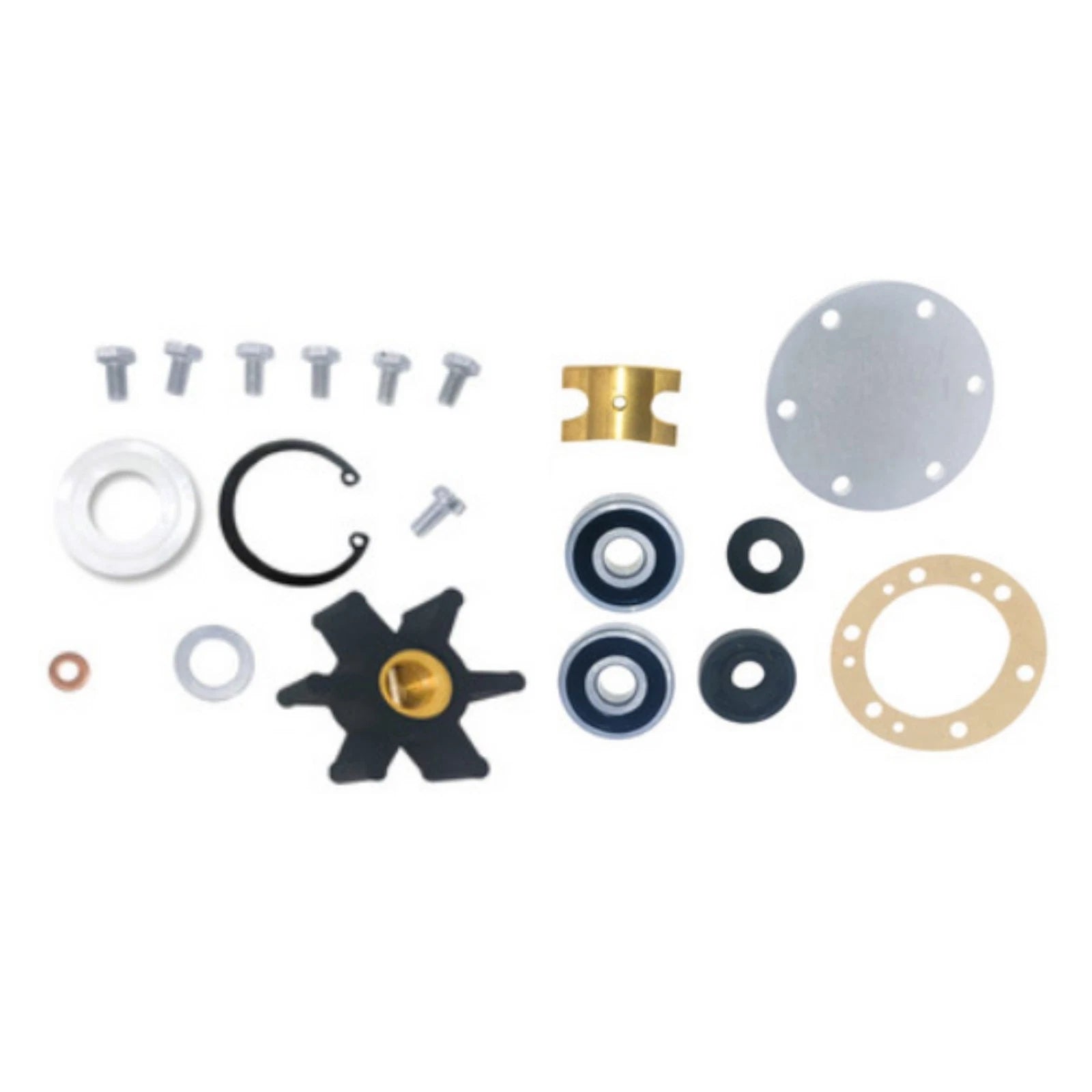 Water Pump Major Rebuild Kit for Yanmar 2QM15 (1977–1980) 124070-42000/0001/0002
