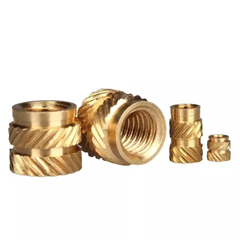 Set of 10 Solid Fixing Threaded Brass Insert Nuts for 3D Printing