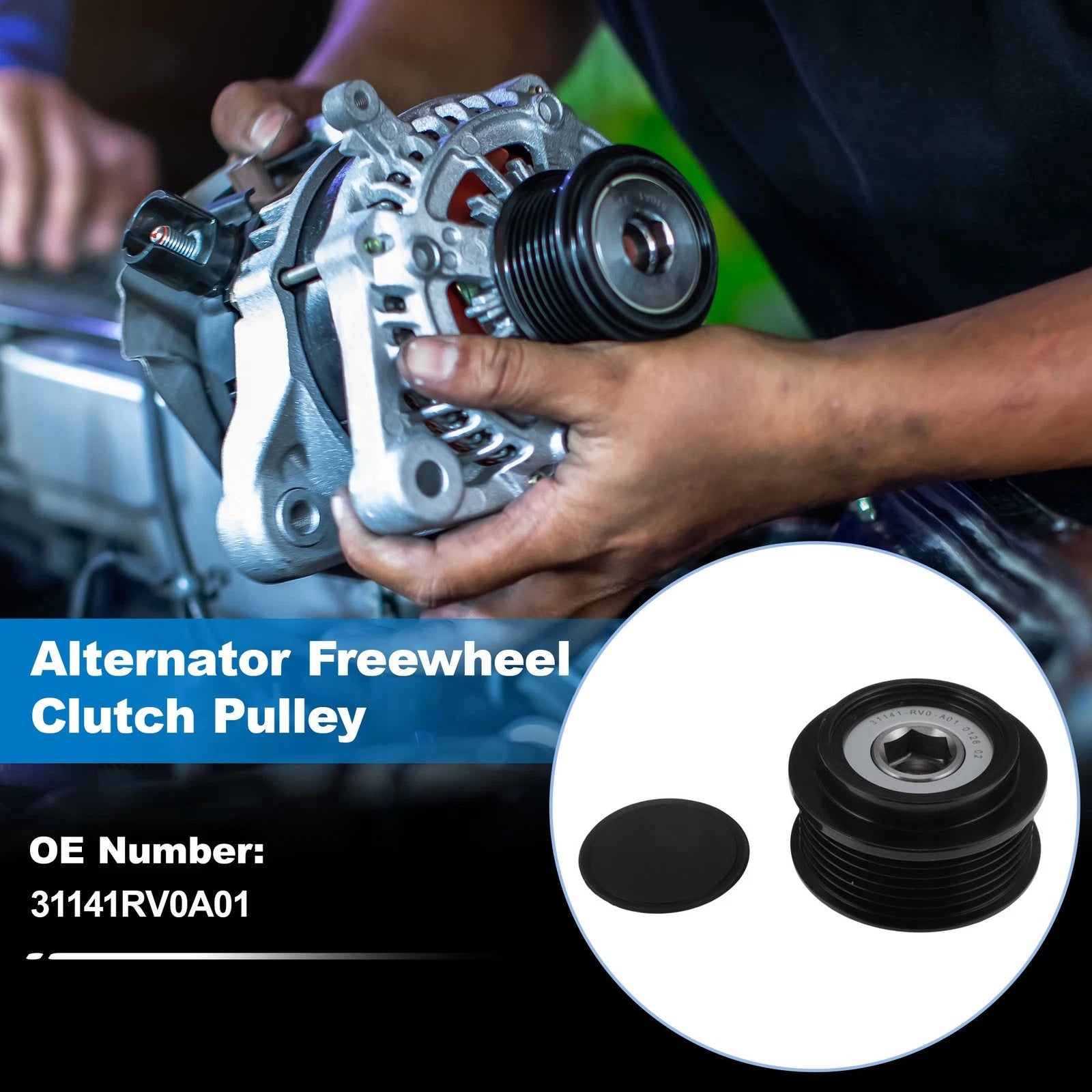 Alternator Freewheel Clutch Pulley Replacement for Acura RLX V6 (2017–2020)