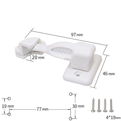Rotation Latch for Home Storage and RVs - Easy Install Mechanism