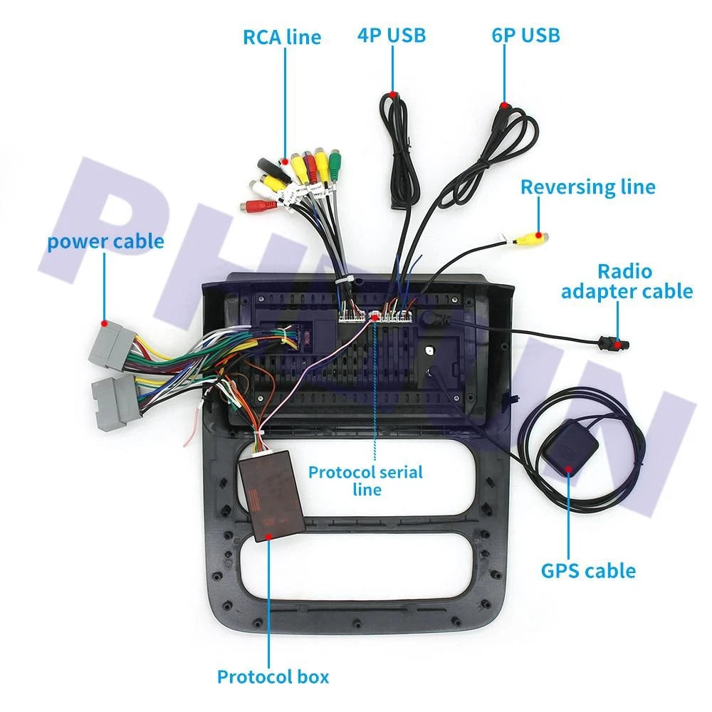 12" Android 12.0 Stereo Radio Head Unit GPS for Dodge Ram 1500-3500 (2002–2005)