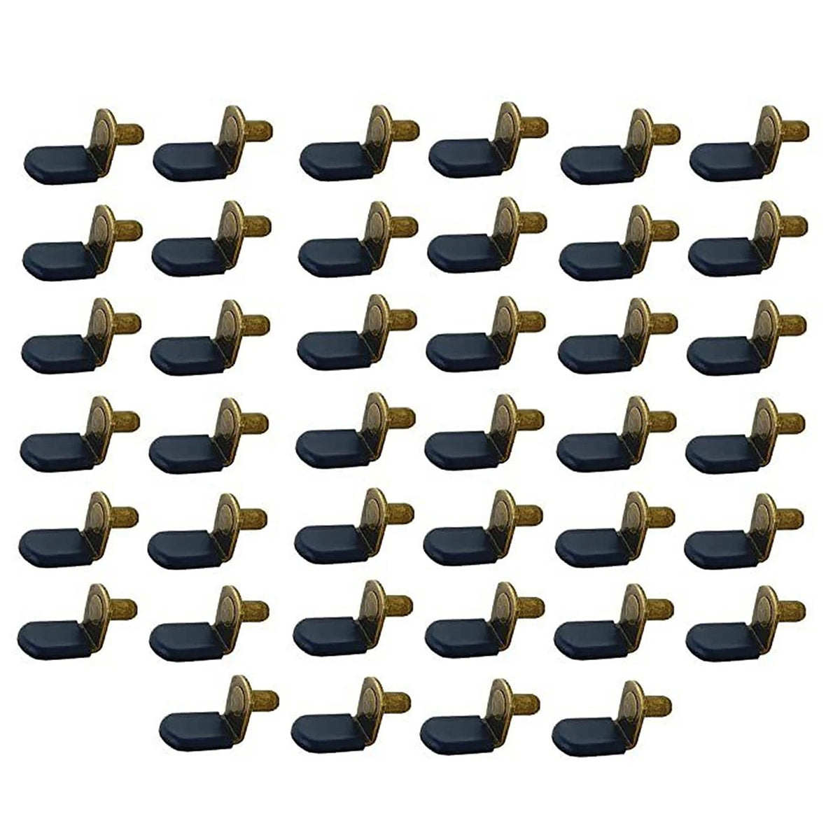 40x Bronze L-Shaped Support Pins for Cabinets (1/4 Inch Holes)