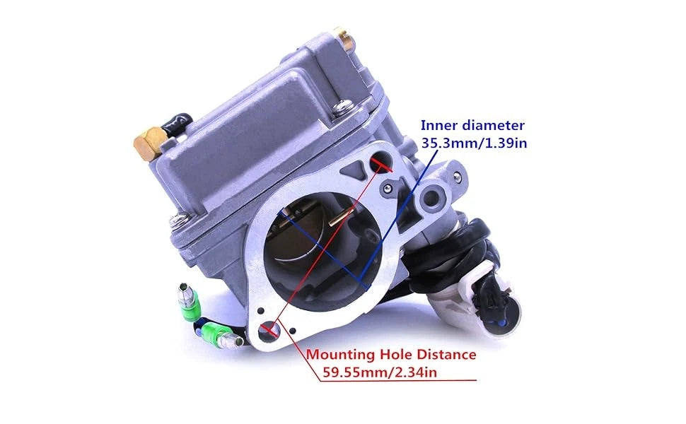 Carburetor for Tohatsu Nissan 4-Stroke 18 HP MFS18B2 (Replaces 3V9-03500-2)