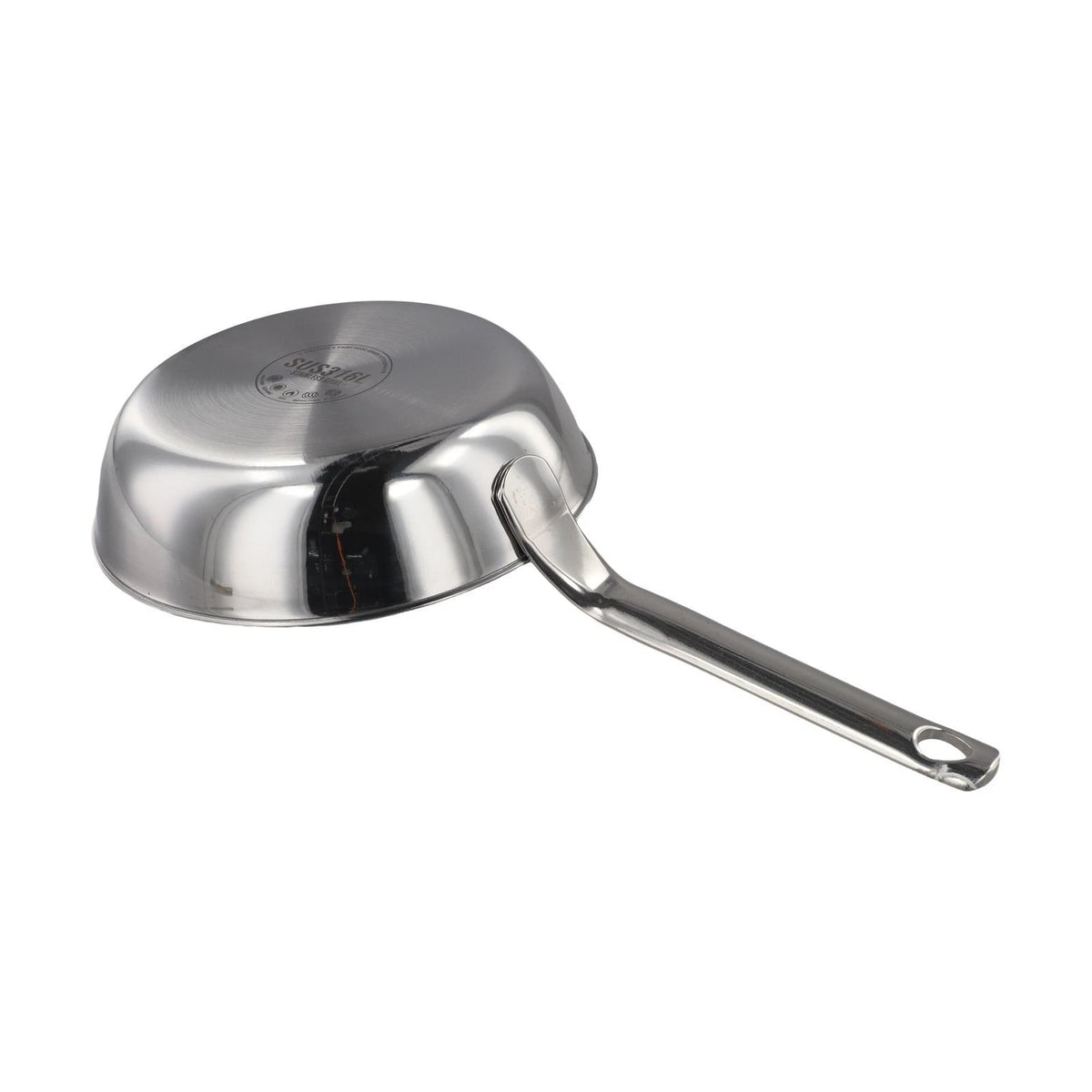 Stainless Steel Mini Frying Pan for Eggs and Sauces - Easy Pour Design