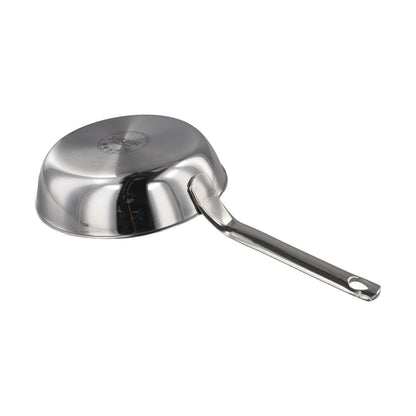 Stainless Steel Mini Frying Pan for Eggs and Sauces - Easy Pour Design