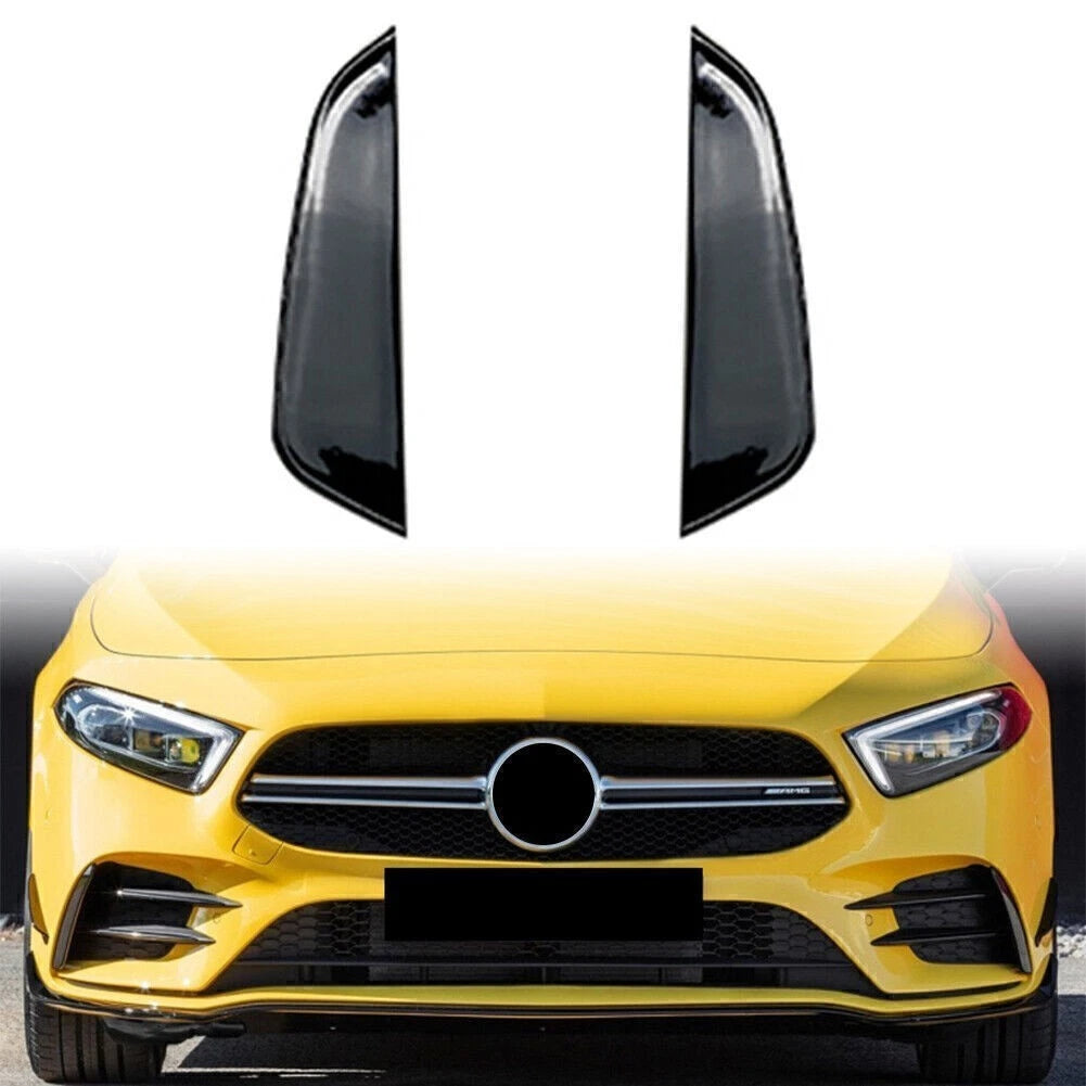 Front Bumper Vent Winglets Fog Light Canard for Benz A-Class W177 (2018–2023)