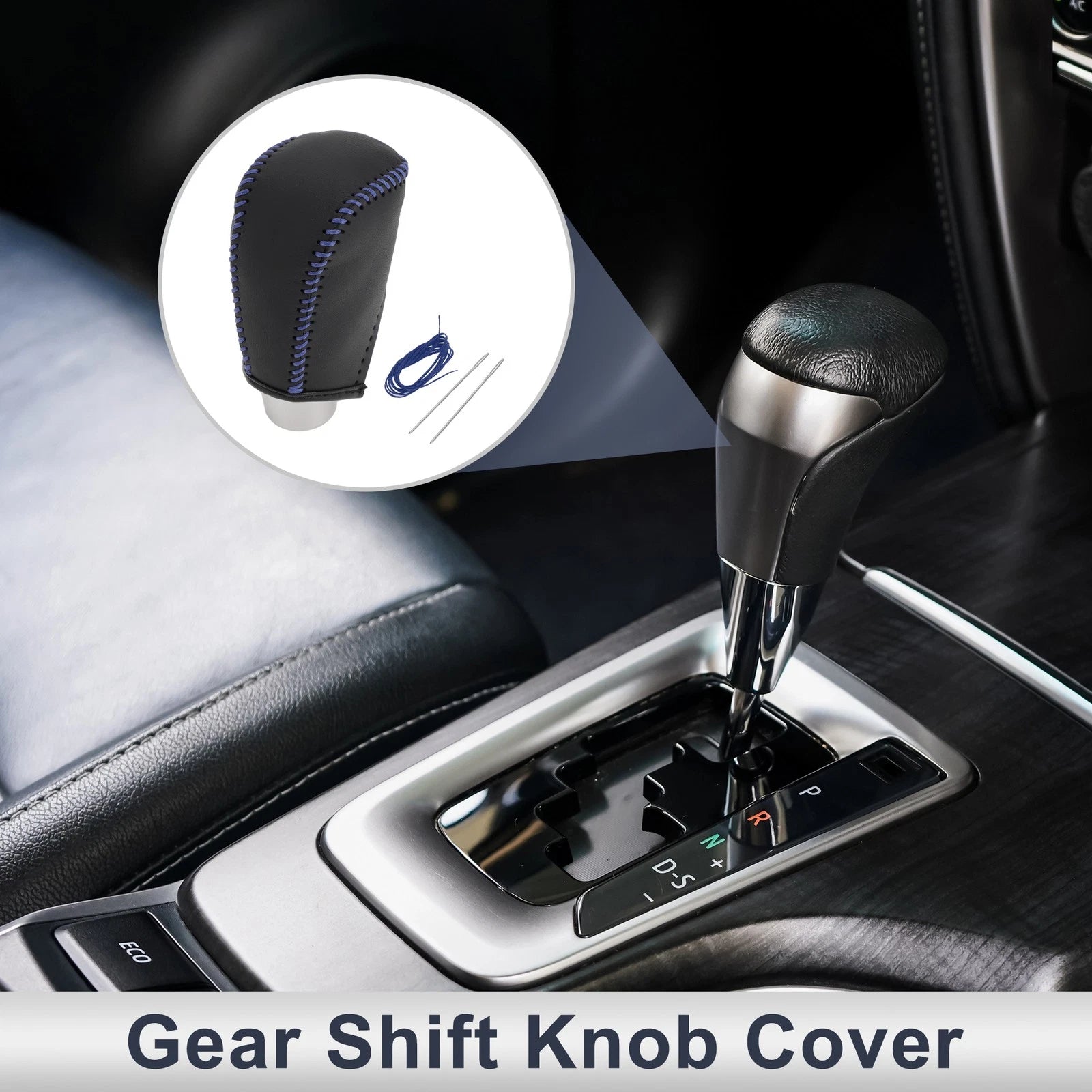 Gear Shift Knob Cover Replacement for Toyota Corolla 2009–2013 Faux Leather