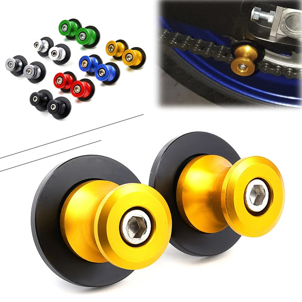 1 Pair Aluminum Swingarm Spools for Yamaha YZF R1 R3 R6 (2015–2023)