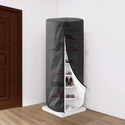 Rotating Shoe Rack Tower Cover for Heavy Duty Use (Dust Resistant)