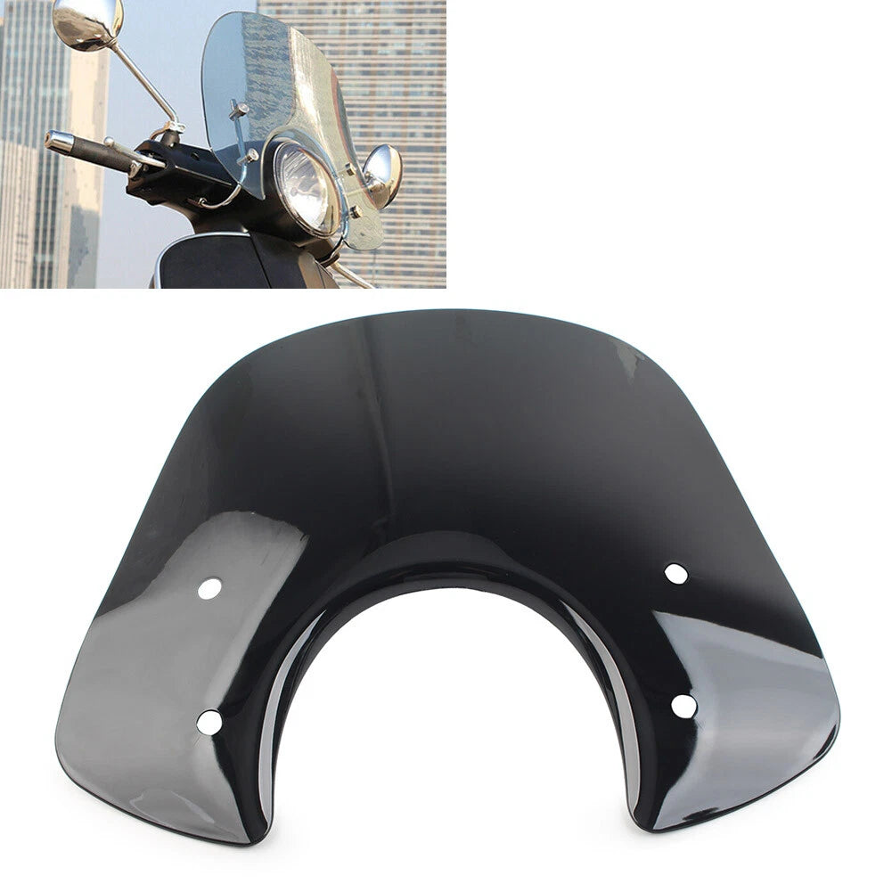 Front Windshield Windscreen For Vespa GTS 250 GTS 300 All Year Black