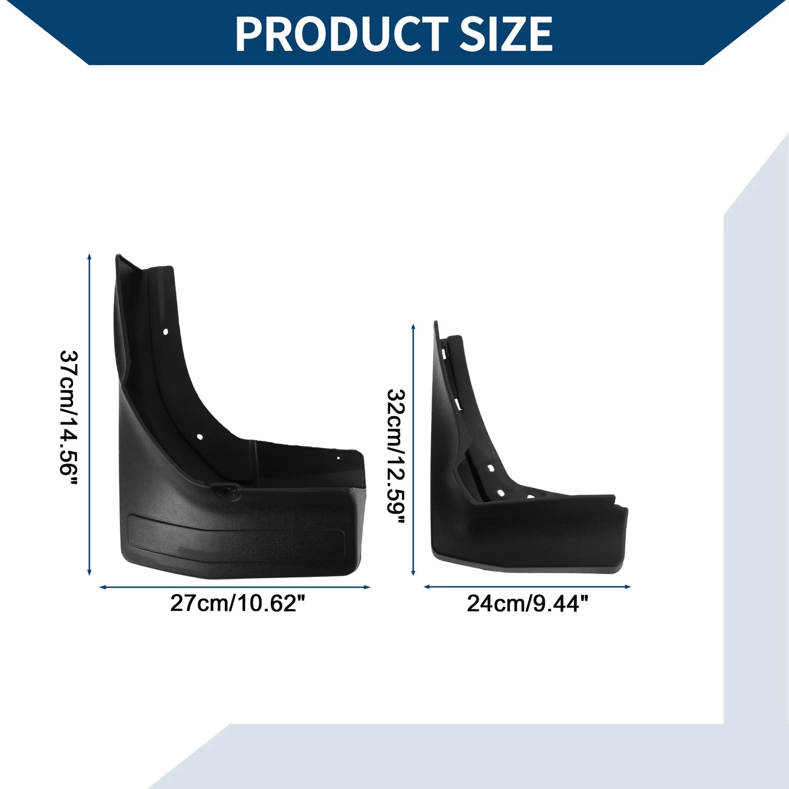 Mud Flaps Splash Guards 1 Set for Mercedes-Benz GL/GLS (2015–2016)