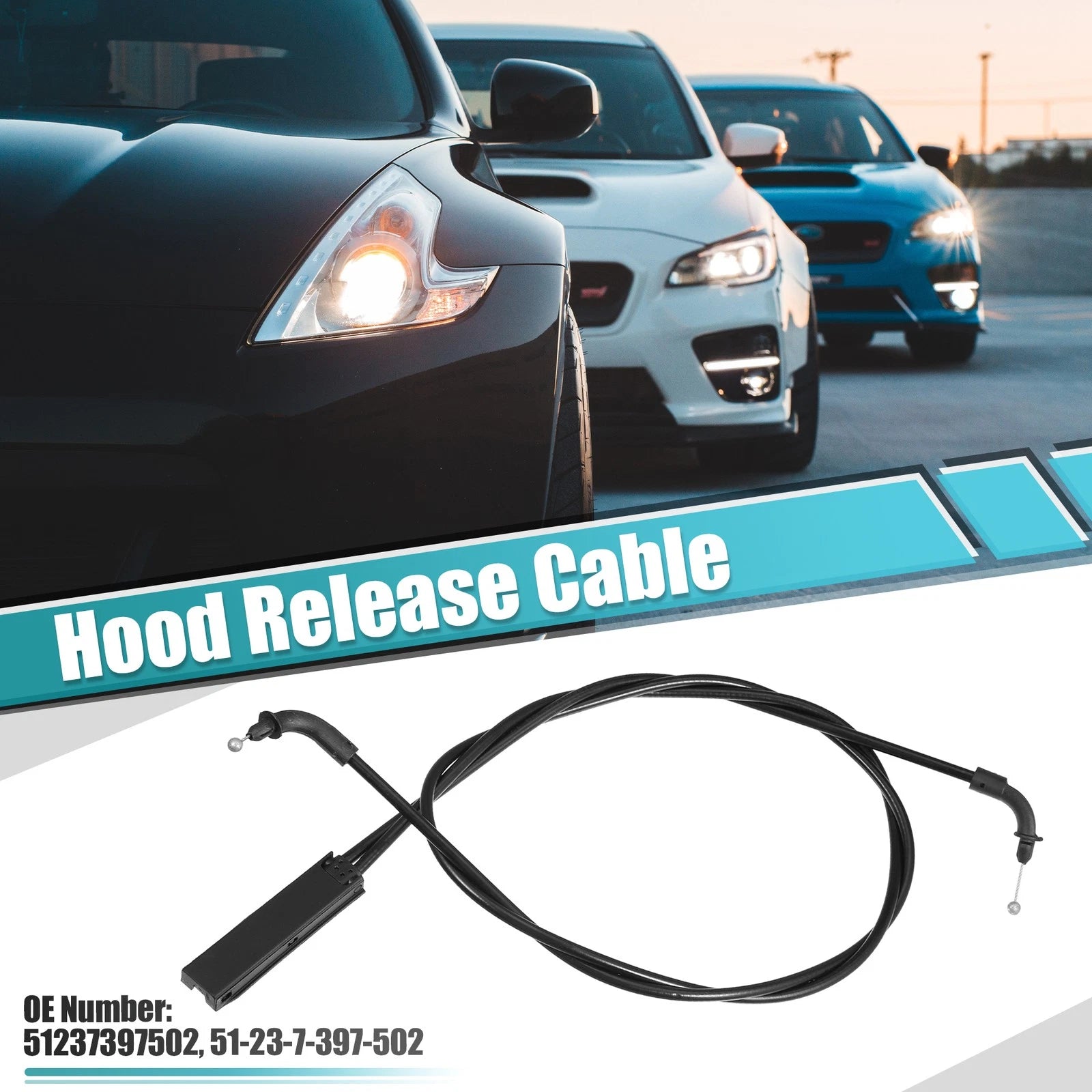 Hood Bonnet Release Cable Replacement for BMW X3 X4 (2011–2022)
