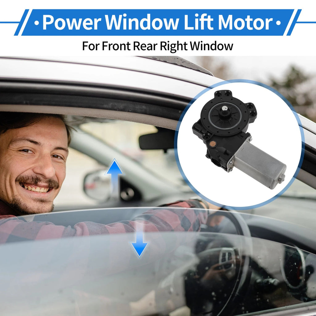 Power Window Regulator Lift Motor Front Rear Right Replacement for Dodge Attitude (2009–2019)