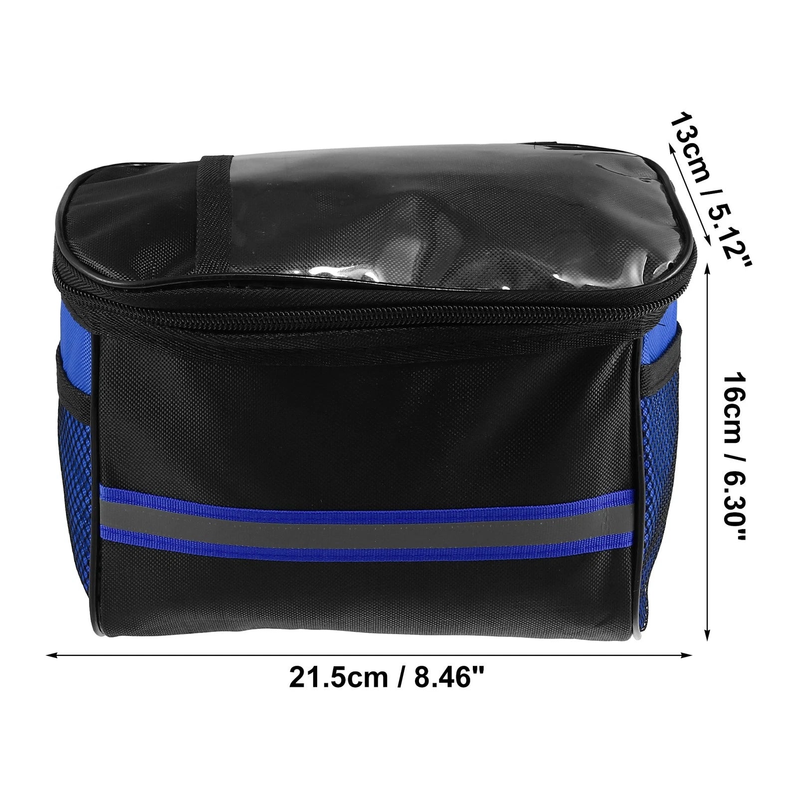 Bicycle Handlebar Bag with Touch Screen Phone Holder for Blue Bike (2020–2025)