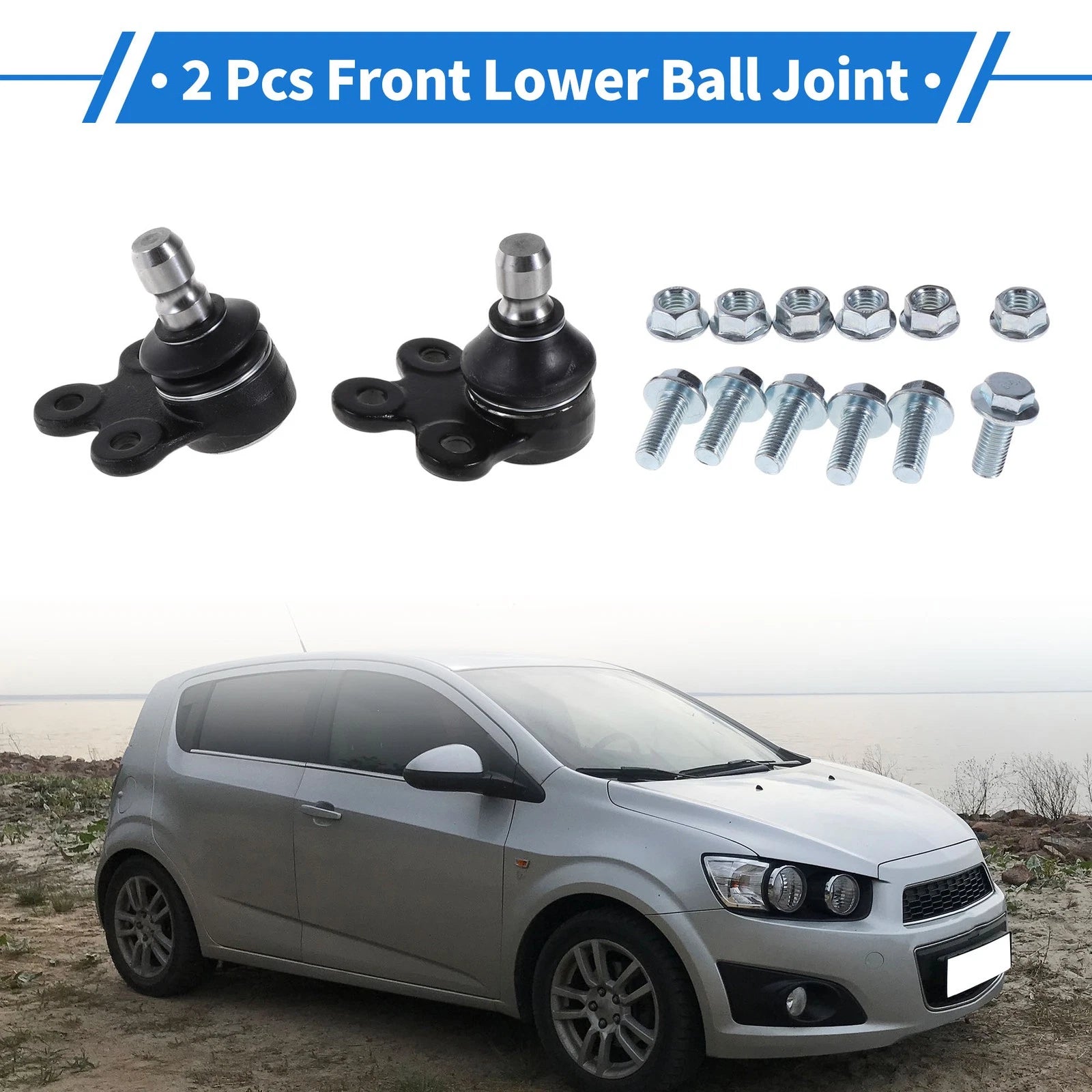 Front Lower Ball Joints 2 Pcs Replacement for Buick Encore (2013–2022)