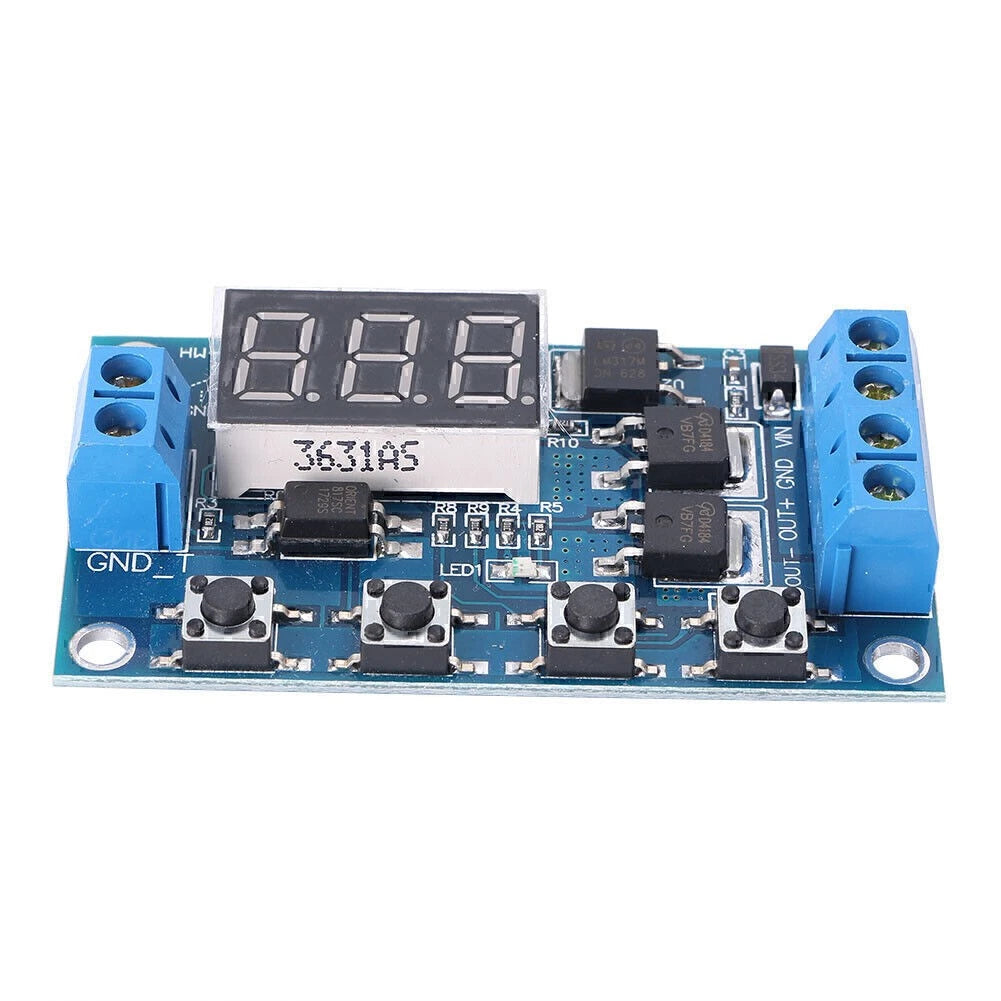 12 24V Circuit Board Trigger Cycle Timer Delay Switch MOS Tube Control Module