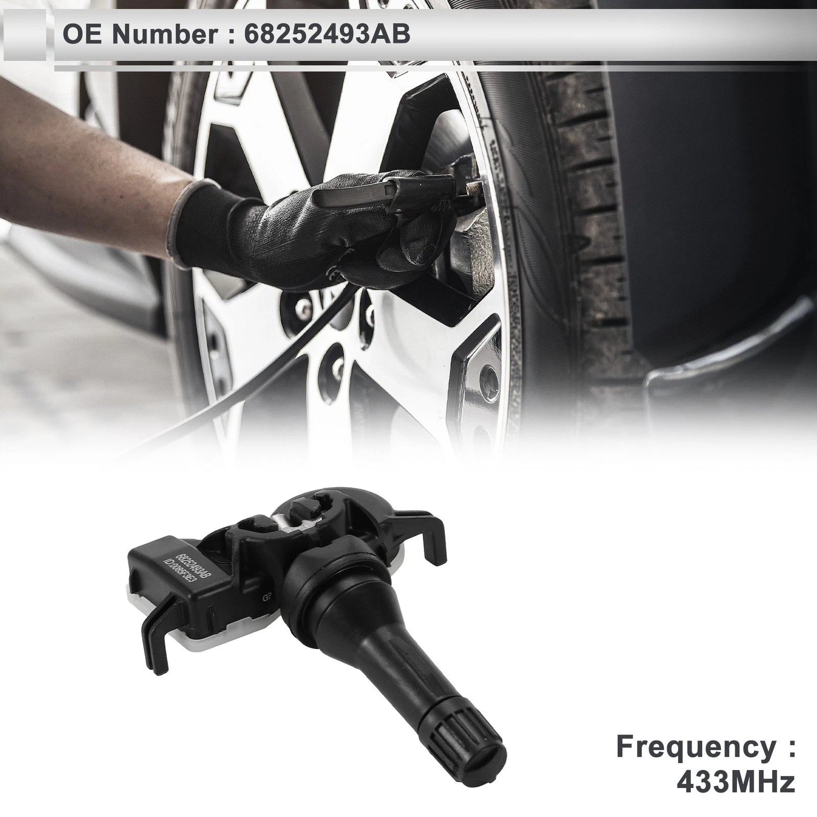 Tire Pressure Sensor Replacement for Dodge Durango (2016–2023) 433MHz