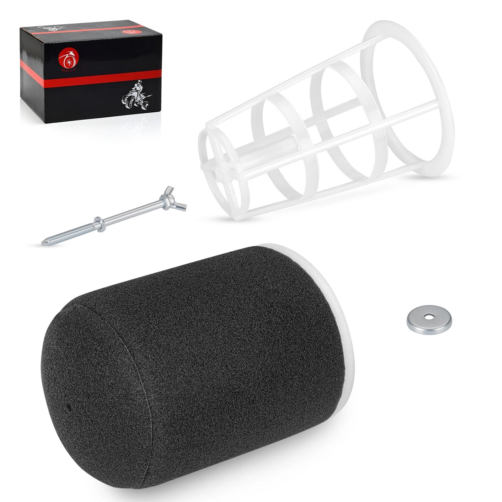 Air Filter Cleaner & Cage Guide Bolt Kit for Yamaha YFZ450R YFZ450RSE (2009–2024)