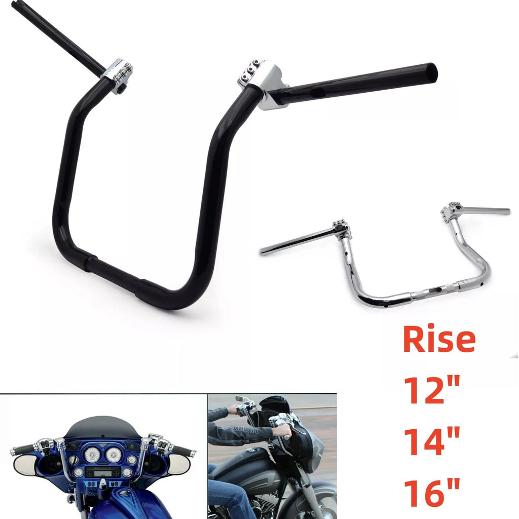 12" 14" 16" Adjustable Handlebar 1.25" for Harley Touring FLHT FLHX