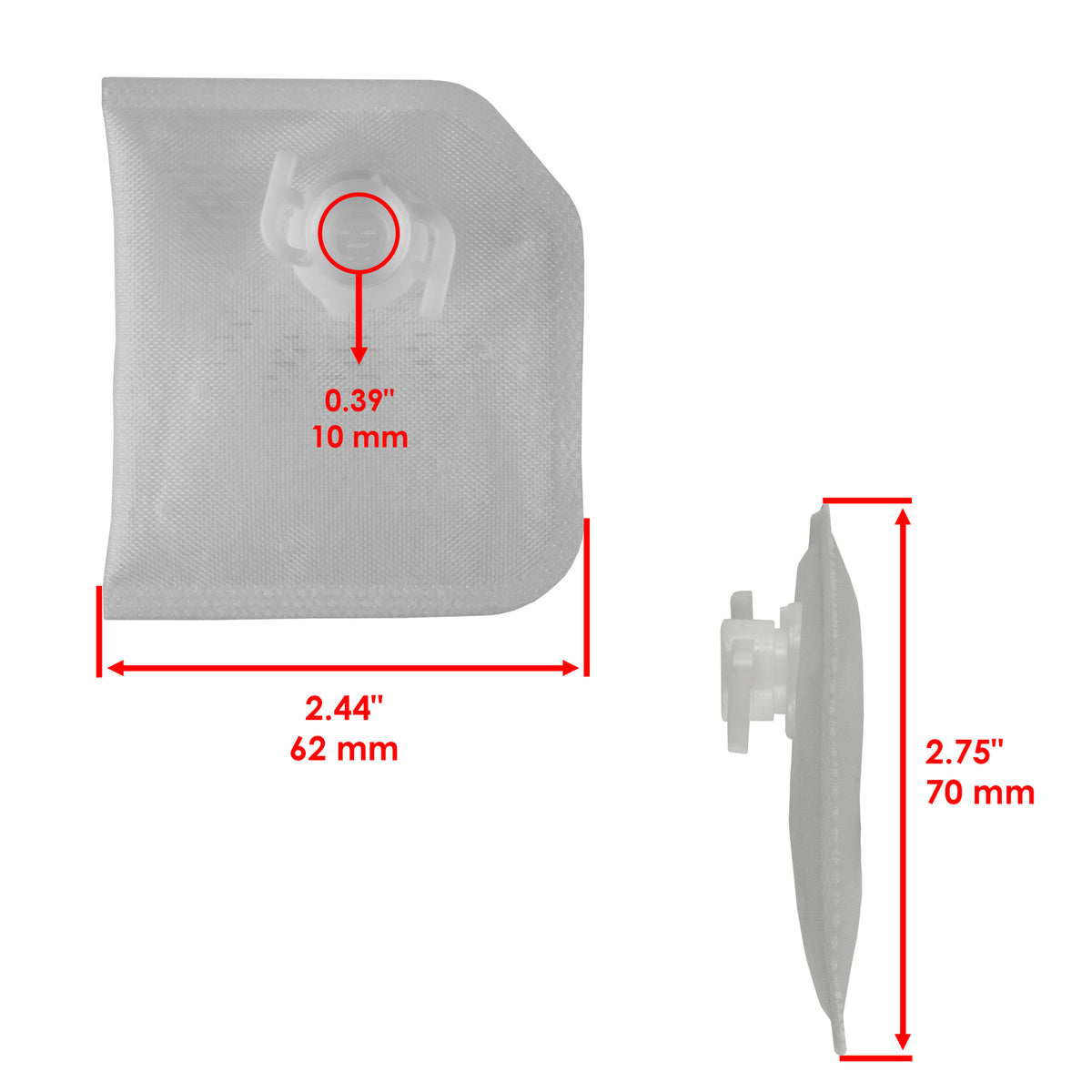 Fuel Pump Filter Strainer Replacement for Honda TRX680FGA Rincon (2006–2009)