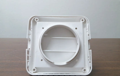 Louvered Dryer Vent Hood for Universal Use (4") - White, Bird Guard