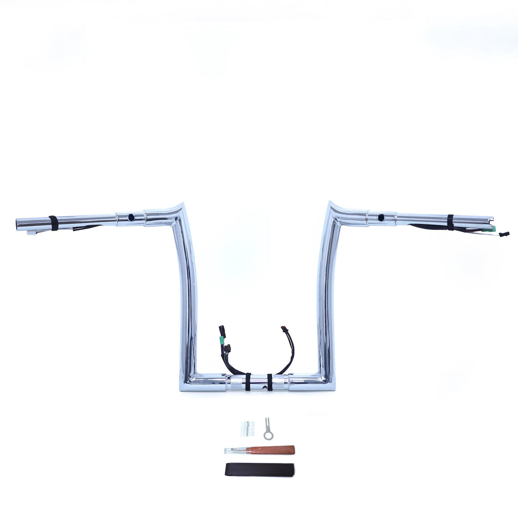 Chrome 16" Prewired Handlebar 1.5" 32mm for Harley Road Glide (2015)