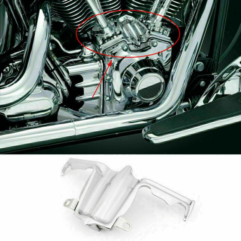 Chrome Tappet Lifter Block Accent Cover for Harley Davidson Road King (2002–2016)