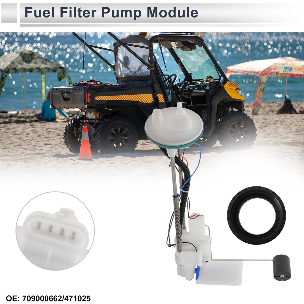 Electric Fuel Pump Assembly for Can-Am Defender 500/500R DPS (2017–2021) No. 709000662