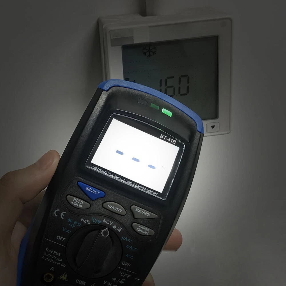 Digital Multimeter NCV Voltage Tester True RMS 2000 Count LCD