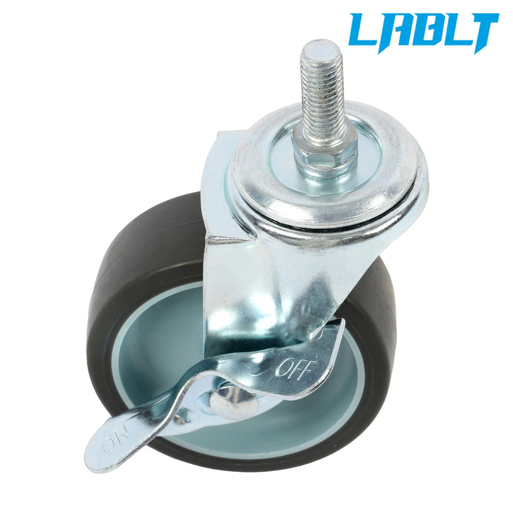 8Pcs 3" Swivel Caster Wheels with Side Brake for LABLT