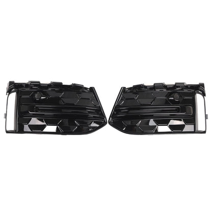 Front Fog Light Frame Cover for Audi A6 C8 S6 (2023–2025) - Glossy Black