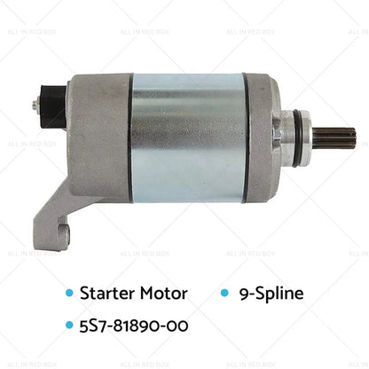 Starter 9-Spline for Yamaha XVS1300 XVS950 V-Star Stryker (2010–2017)