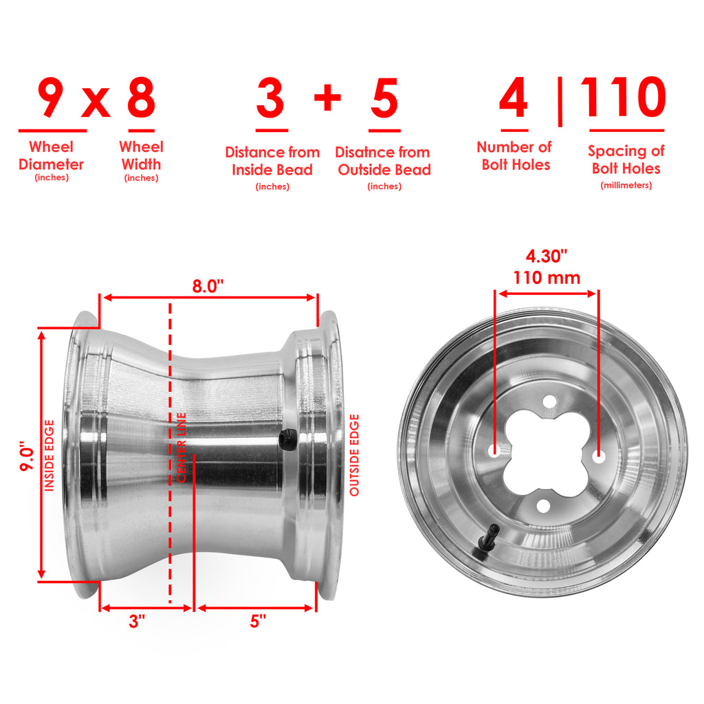 Rear Wheel Rim Replacement for Honda TRX450ER (2006–2014)