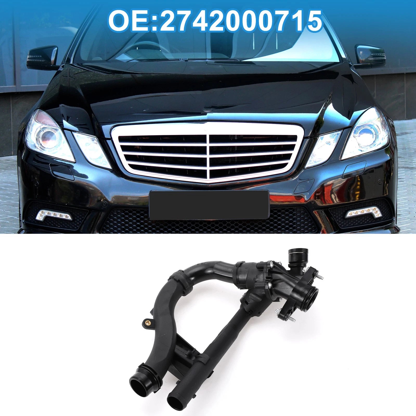 Engine Coolant Thermostat Housing Assembly for Mercedes-Benz E300 (2017–2019)