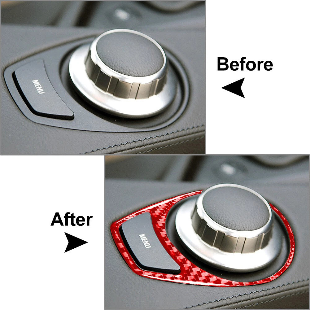 Carbon Fiber FM Switch Panel Cover for BMW 6 Series E63 E64 (2004–2010)