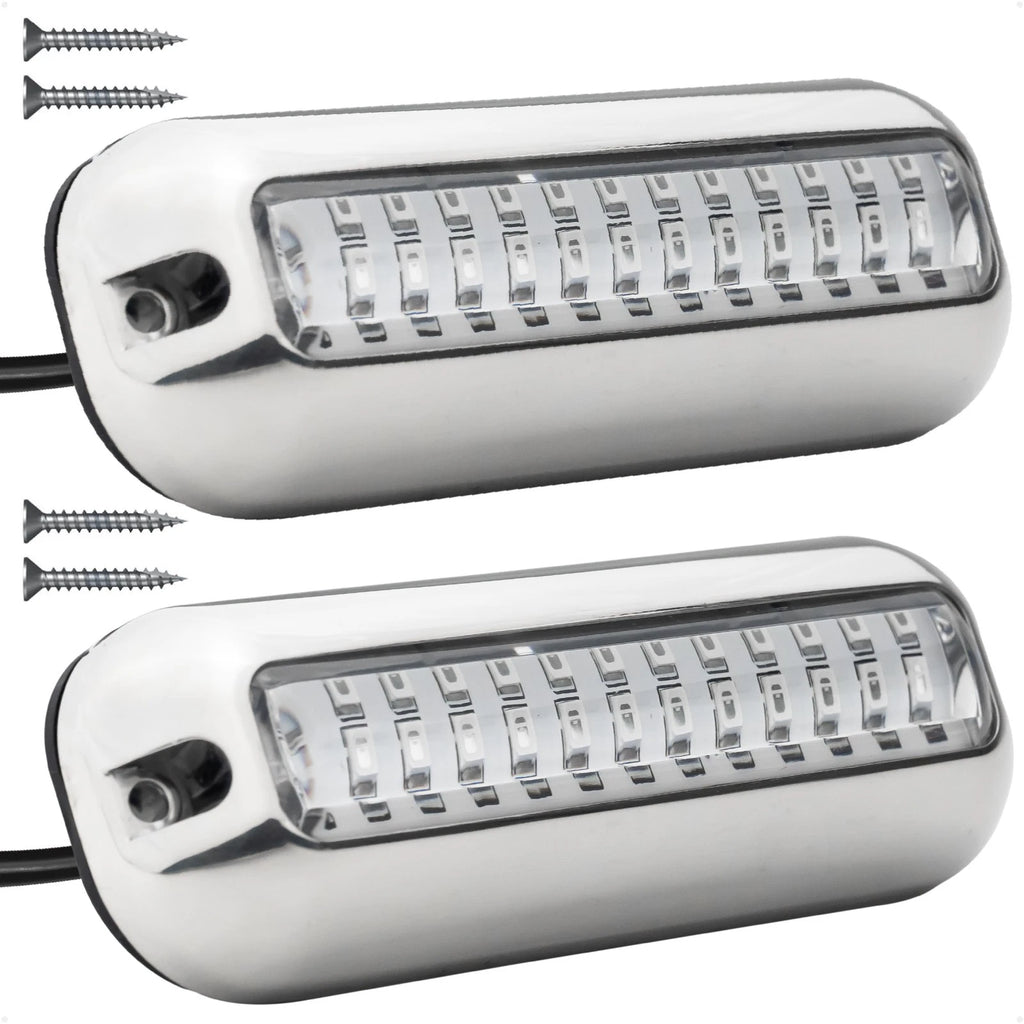 2X LED Underwater Transom Lights for Boat (12V)