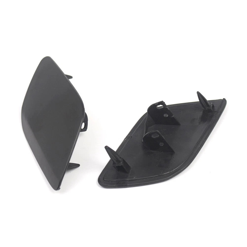 Set of 2 Headlight Washer Covers for Q7 (2010–2015) ABS Black