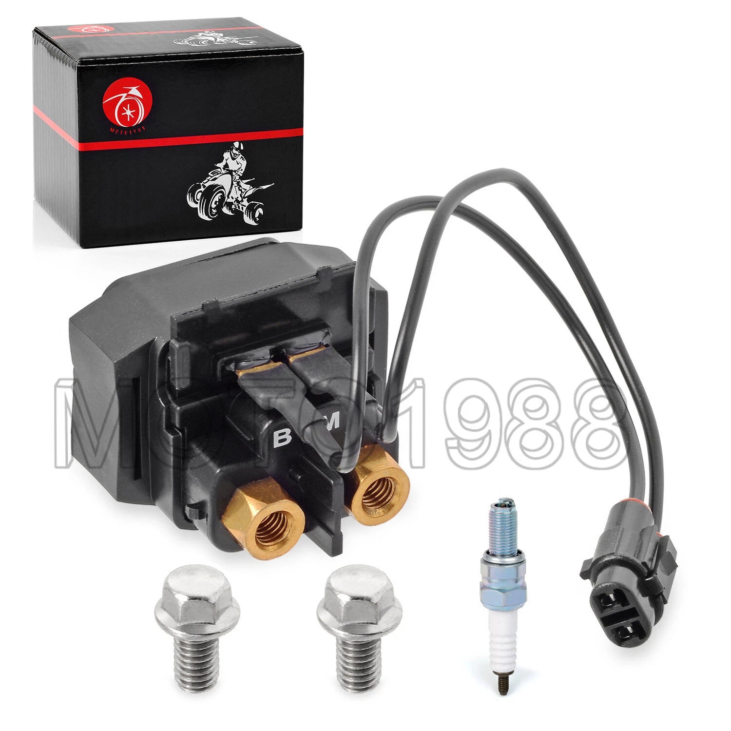 Starter Relay Solenoid & Spark Plug for Yamaha Grizzly 600 (2000–2001)