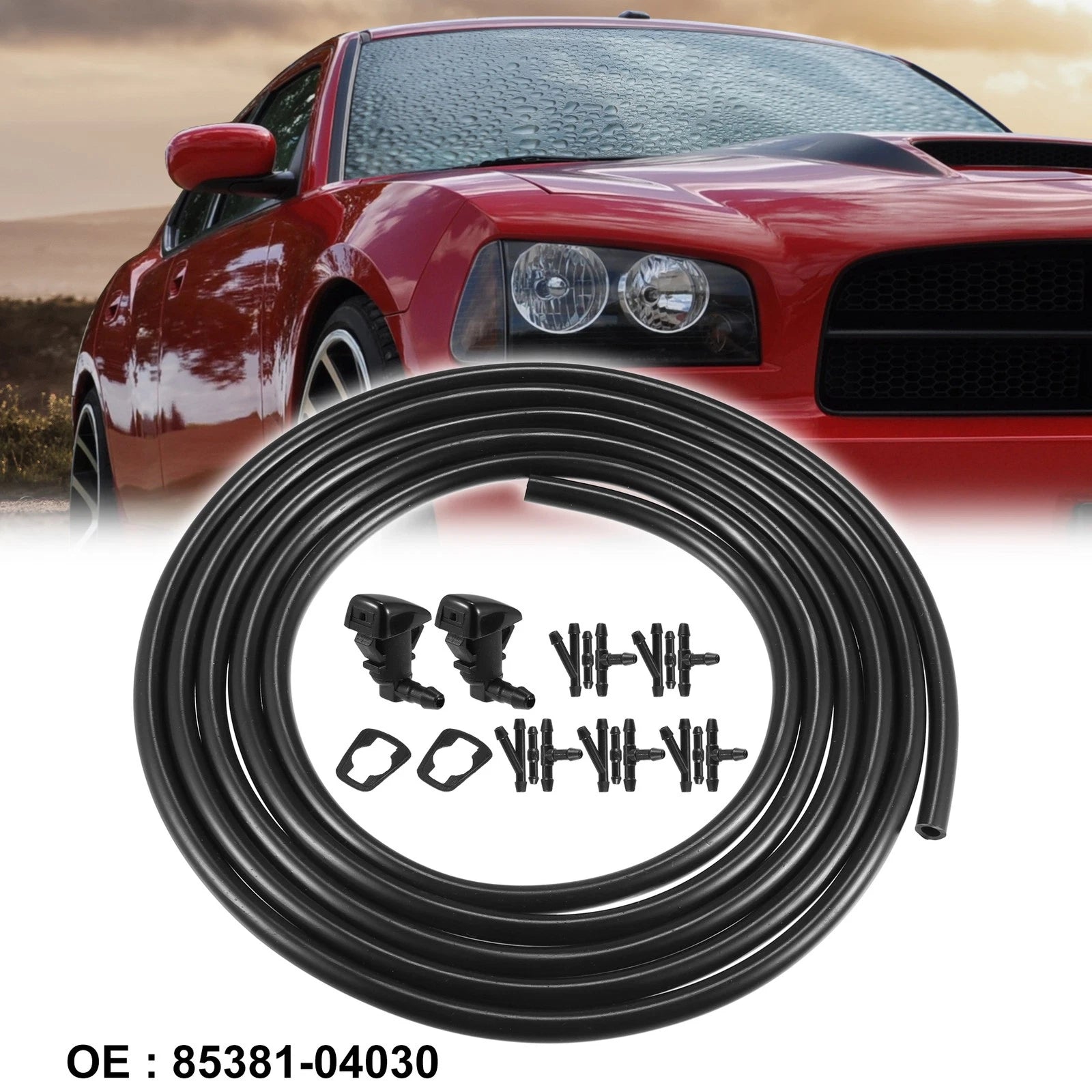 2pcs Windshield Washer Nozzle Hose Kit for Toyota Tacoma (2005–2023)
