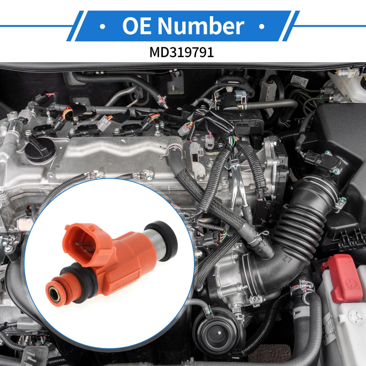 Fuel Injector Replacement for Mitsubishi Mirage 1.8L (1997–2001)