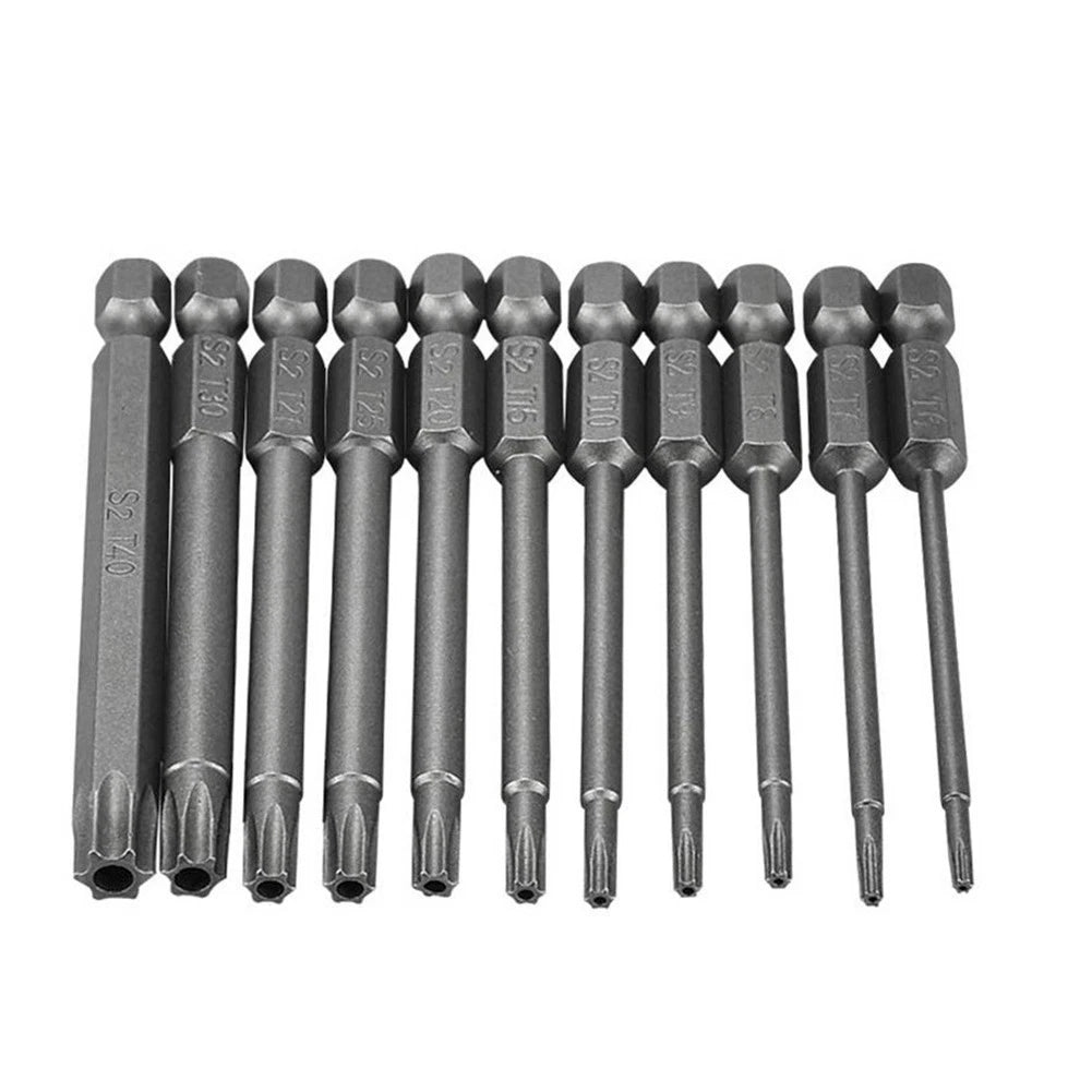 T40 Magnetic Head Torx Screwdriver Bit for Security Applications (75mm)