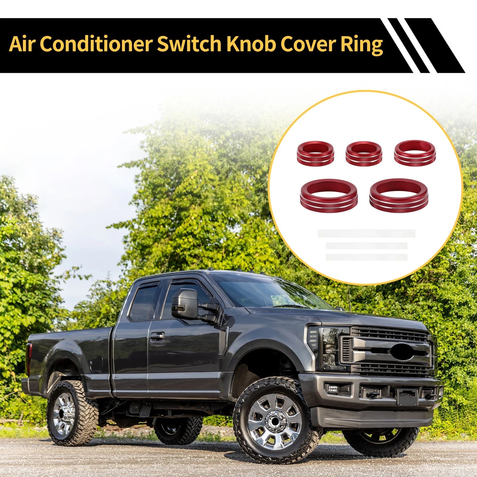 Air Conditioner Volume Switch Knob Cover Ring Replacement for Ford Maverick (2022–2024)